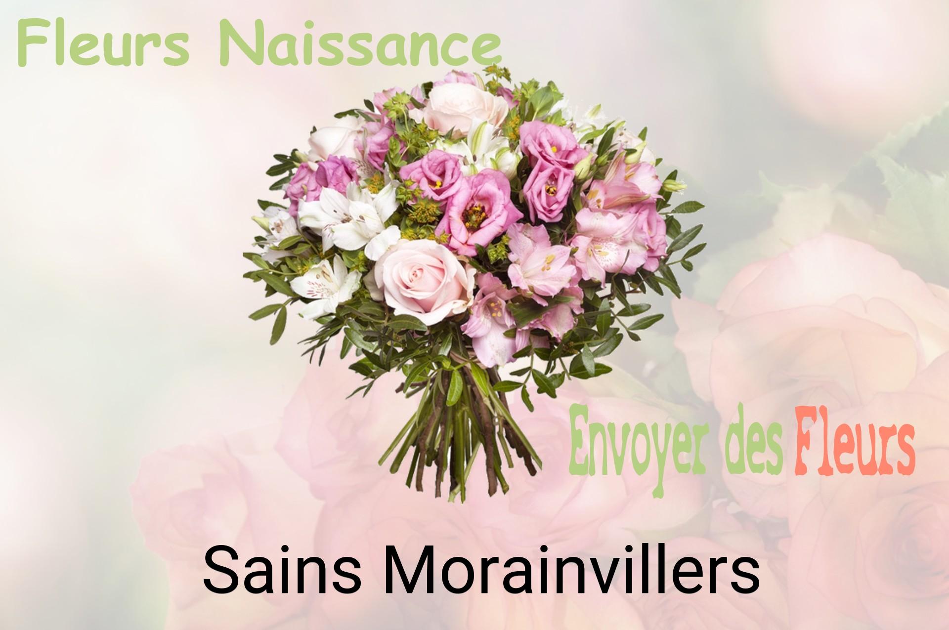 Bouquet de fleurs de naissance livré à Sains-Morainvillers